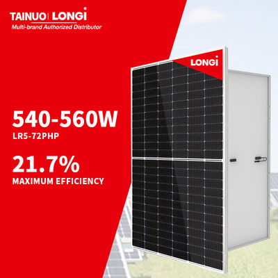 Modules solaires monofaciaux Longi de 182 mm LR5-72HPH 555W 560W 545W 550W Panneaux solaires PERC