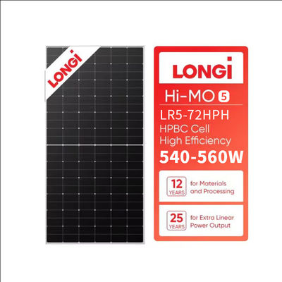 LR5-72HPH 535M 535w 540w 550w Module solaire photovoltaïque mono semi-cellulaire à tolérance de puissance de 0 à 3%