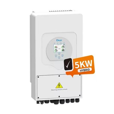Protection IP65 Inverteur solaire hybride monophasique de 6 kW pour système d'énergie solaire à domicile