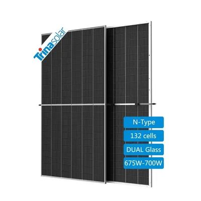 Matériau encapsulant POE/EVA 675W 685W 695W 700W Panneaux solaires photovoltaïques Trina pour fermes solaires