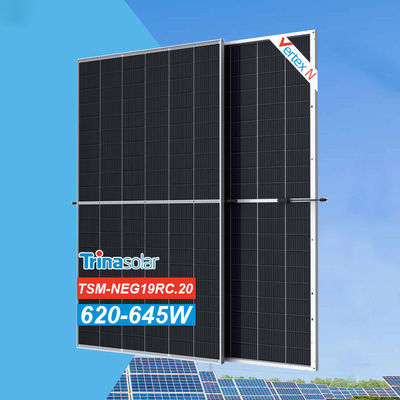 Système d'énergie solaire Panneau solaire Trina 605W 610W 615W 620W 640W moitié coupé 650W 660W 670watts