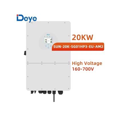 Invertisseur hybride à trois phases Deye SUN-30K-SG01HP3-EU-BM3 pour système d'énergie solaire de 30 kW