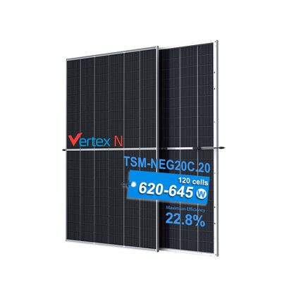 Panneaux solaires Trina Vertex N 620W 625W 630W N-type I-Topcon Bifacial double verre 645W