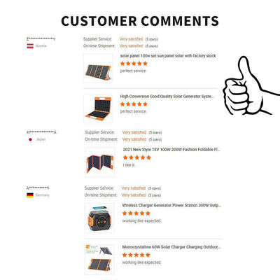 Panneaux solaires pliables pour camping à port USB 60W/80W/100W/120W/160W/200W/300W