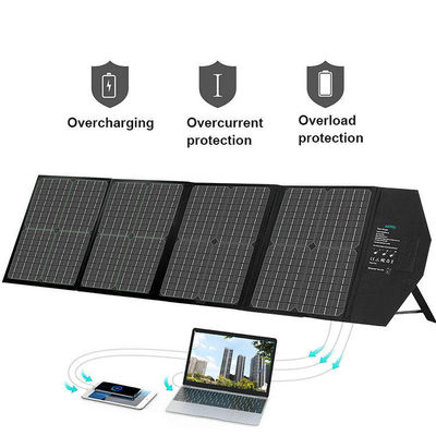 Kit de panneau solaire pliable portable pour station d'énergie de camping extérieur 60W