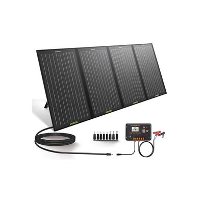 156.75mmx156.75mm Cellule 18V 100w Portable Kit de panneau solaire pour la recharge sur le pouce