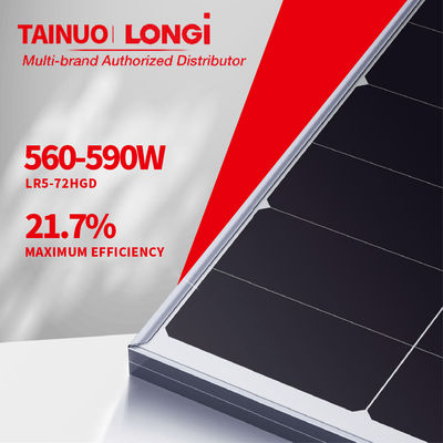 2278*1134*30mm LONGi 550W 555W 560W 570W 580W Panneau solaire mono avec cellule solaire de catégorie A