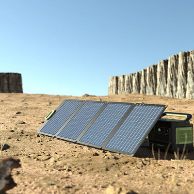 Panneau solaire portable de camping de 20 W 30 W avec port USB de type C et structure pliable