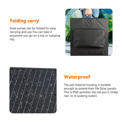 Panneau solaire portable de camping de 20 W 30 W avec port USB de type C et structure pliable