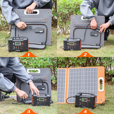 18V/3.34A Max 60W Panneau solaire monocristallin pliable Pour l'alimentation électrique mobile Volta