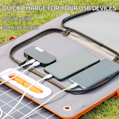 18V/3.34A Max 60W Panneau solaire monocristallin pliable Pour l'alimentation électrique mobile Volta