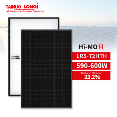 600W 595W 590W 580W Panneau photovoltaïque Longi solaire Hi-MOX6 HPBC 23,2% N-TYPE avec revêtement antipoussière