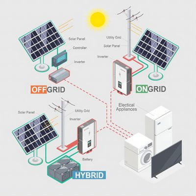 8 kW 10 kW 12 kW 15 kW 20 kW 30 kW panneau solaire hybride hors réseau Système photovoltaïque pour la maison