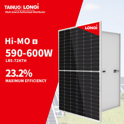 LONGi Hi-MO 6 scientifiques LR5-72HTH 182mmx182mm 580W 585W 590W 595W 600W Panneaux solaires