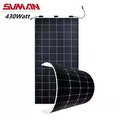 375W 430W Panneau solaire flexible PERC Panneaux solaires roulants pour camping-car à haut rendement