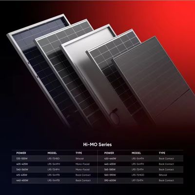 LR5-54HTB 440-450M Full Black Hi Mo 6x Module photovoltaïque 440W 450 Watt 445W Panneau solaire sur le toit de la maison