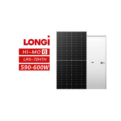 Longi Solar Hi-MO 6 590W 595W 600W Panneaux solaires à cadre noir pour la technologie solaire à domicile