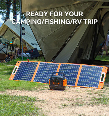 Chargeur de panneau solaire pliable Sunpower 100W avec port USB type-c pour camping et camping-car