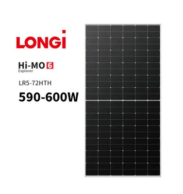 LONGI Hi-MOX6 scientifique LR5 72HTH 590-600W Panneaux solaires monocristallins à demi-cellule de type N