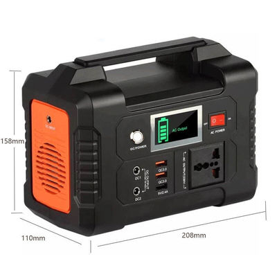 Station électrique portable à batterie au lithium rechargeable solaire de 500 W avec contrôleur MPPT