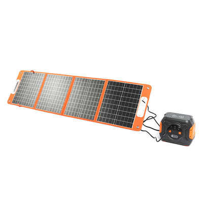 Panneau solaire pliable portable de 100 W 166mmx166mm Taille de la cellule