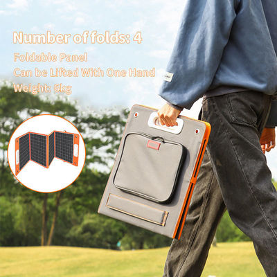 Panneau solaire monocristallin pliable 100W pour un MOQ bas Personnaliser Poids léger QC3.0 PD45W