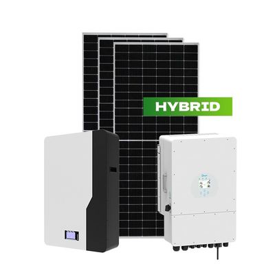 Système de stockage d'énergie solaire 10KVA 48v 10KW 110V-240V Montage sur le toit