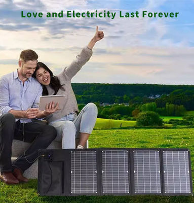 Panneau solaire monocristallin pliable 100W pour un MOQ bas Personnaliser Poids léger QC3.0 PD45W