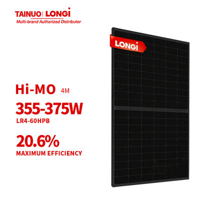 LONGi Hi-MO 4m LR4-60HPB 355-375M Panneau solaire mono 355W 375W pour une taille de cellule de 182mmx182mm