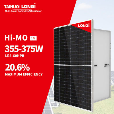 LONGi Hi-MO 4m LR4-60HPB 355-375M Panneau solaire mono 355W 375W pour une taille de cellule de 182mmx182mm