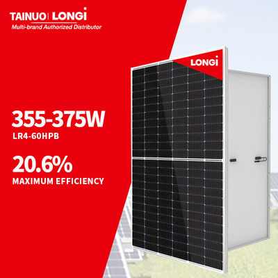 Solution Panneau solaire monocristallin entièrement noir pour système solaire LR4-60HPB-355M