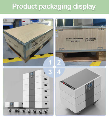 102.4V 153.6V 204.8V 256V 307.2V pile de batteries au lithium pour le système de stockage d'énergie à domicile