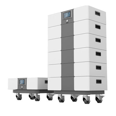 Batterie au lithium de 500 ah de longue durée pour le stockage d'énergie solaire dans une conception empilée à haute tension