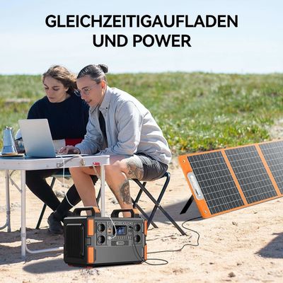 Centrale électrique portable de 1000w pour camping Flashfish Chargement du panneau solaire à onde sinusoïdale pure