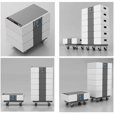 Solution de stockage d'énergie hors réseau 51.2V 100Ah Batterie au lithium fer phosphate empilable