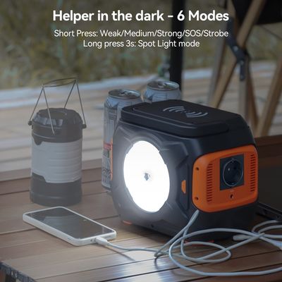 Banque d'énergie solaire portable de 320W Station solaire d'urgence DC 9-12V/10A