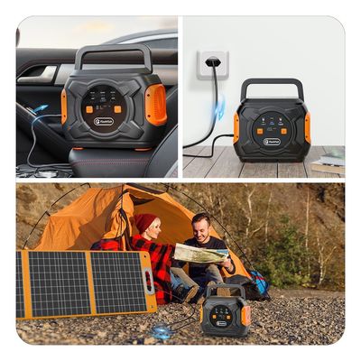 Banque d'énergie solaire portable de 320W Station solaire d'urgence DC 9-12V/10A