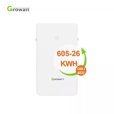 Batterie au lithium Growatt 51.2V Capacité flexible de 6,5 kWh à 13 kWh Matériau d'anode LFP