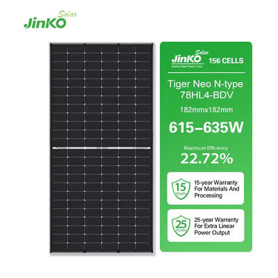 Panneau solaire mono de 700w 710w 1000w avec boîte de jonction IP68 de 182mmx182mm Taille de cellule