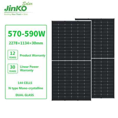 Panneaux solaires bifaciaux de type N 72HL4-BDV de 575W pour le système d'énergie solaire