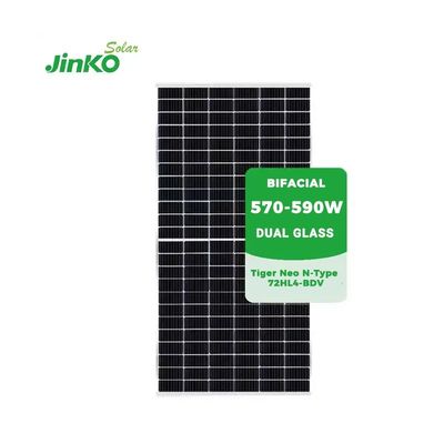 Panneaux solaires photovoltaïques de type Jinko Solar Tiger Neo N 590W 585W 580W 575W 570W pour le système solaire en réseau