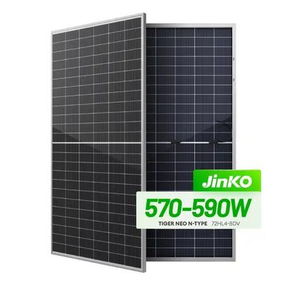 Panneau solaire mono de type N Jinko 550w 555w Tiger Neo 72HL avec boîte de jonction IP68
