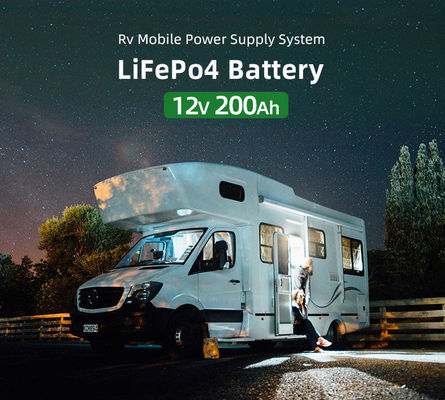 BMS intégré ABS PC noir LiFePO4 batterie cylindrique pour alimentation domestique 12,8V