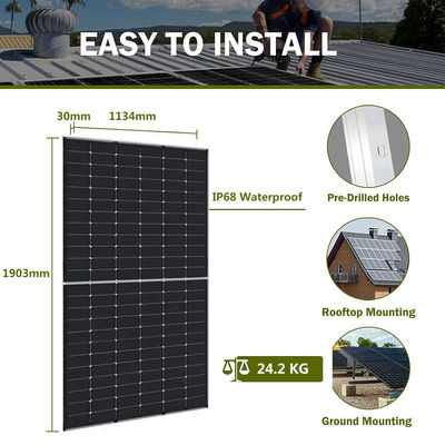 Jinko Solar 565-585W Tiger Neo Modules photovoltaïques de type N avec 144 cellules et tolérance de puissance