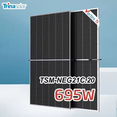 Modules photovoltaïques bifaciaux de Trina Solar Vertex NEG21C.20 665W 670W 675W 680W 690W 700W Panneaux solaires