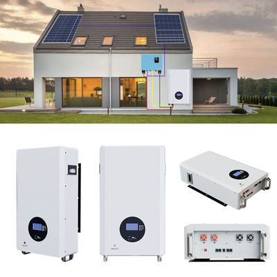 Système solaire hors réseau de 5 à 10 kWh suspendu au mur avec une capacité minimale de 148Ah et une conception de 2024