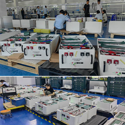 51.2V 100AH 200AH Powerwall 5kWH 10kWH Lifepo4 Batterie au lithium pour système solaire intégré