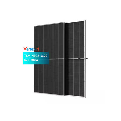 Cadre en alliage d'aluminium anodisé PERC Panneau solaire 680W 690W 700W pour installation à domicile