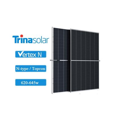 Module bifacial en double verre monocristallin de type N 620w 630w 635w 640w 645w