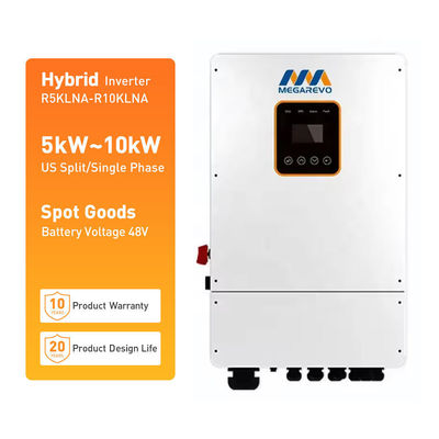 Invertisseur de phase divisée 120V Version américaine Système hybride d'énergie solaire MEGAREVO R10KLNA